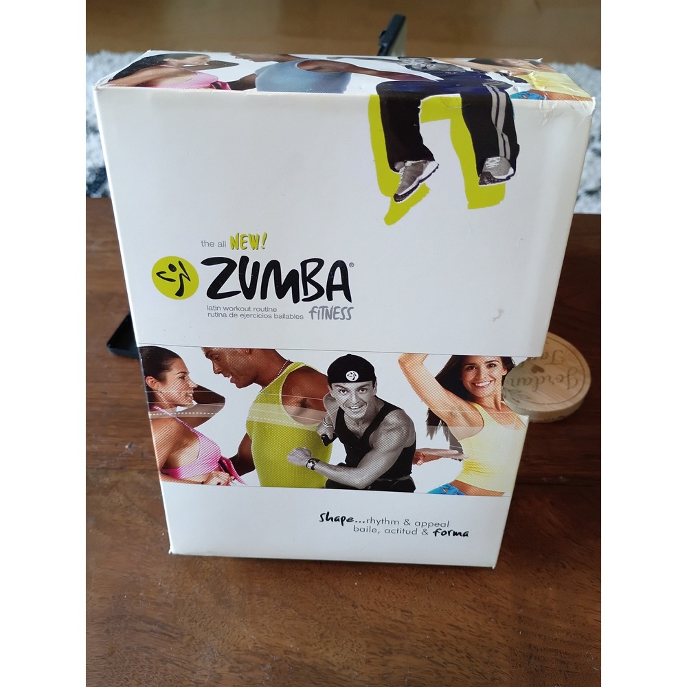 Zumba Fitness Latin Workout Routine 4 DVD Box SetEnglish Spanish Beginners Power
